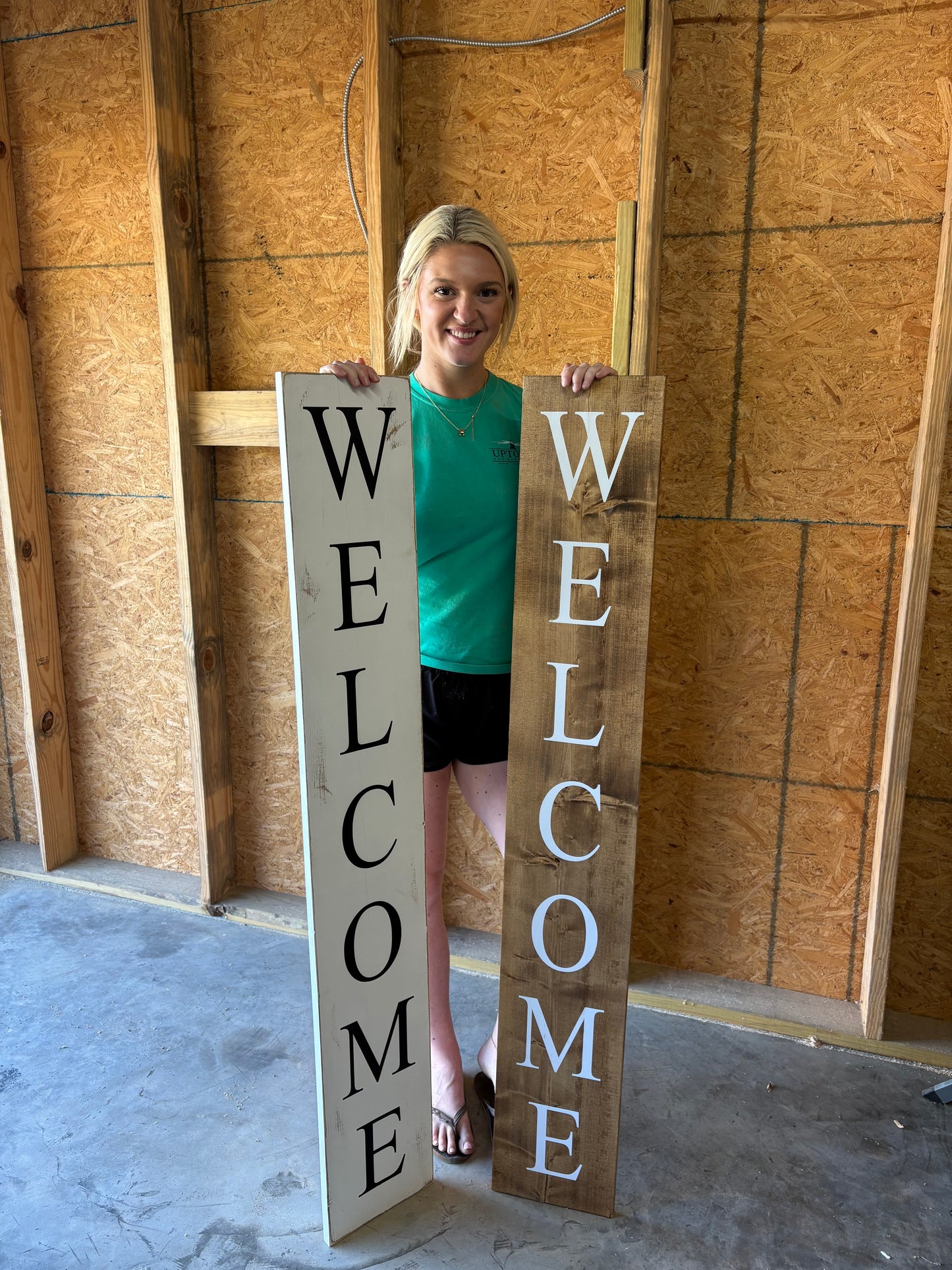 Welcome - porch leaner
