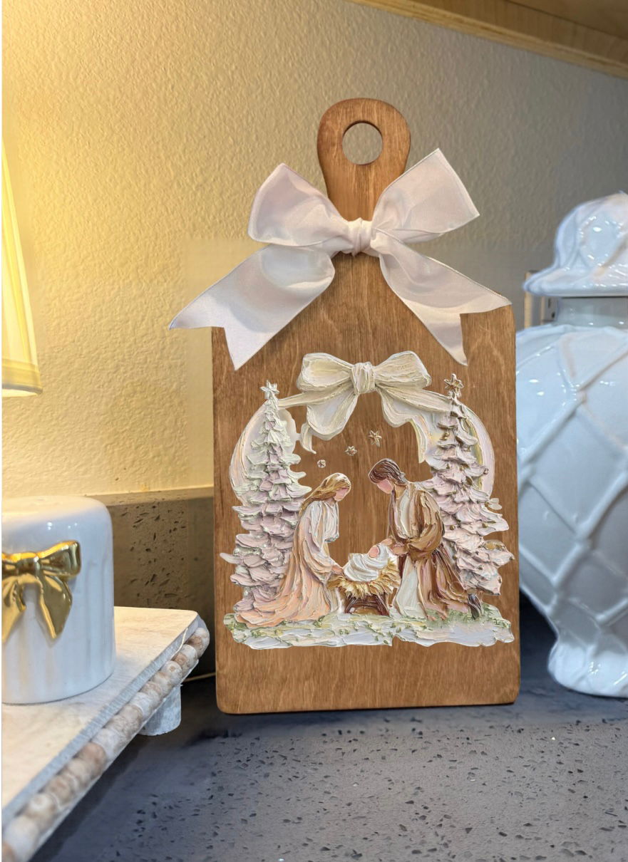 Neutral nativity scene