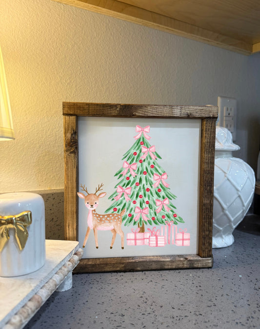 Deer Christmas tree
