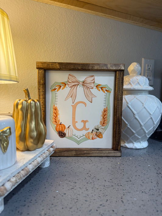 Fall - Christmas reversible sign