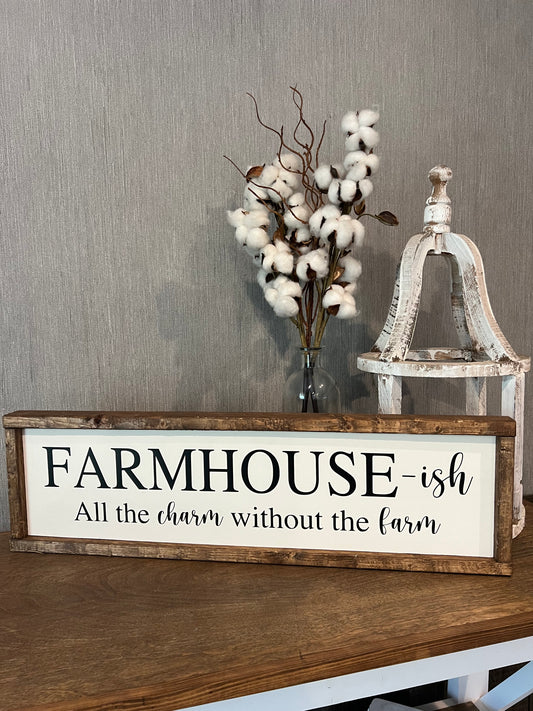 Farmhouse-ish - a lot of charm without the farm