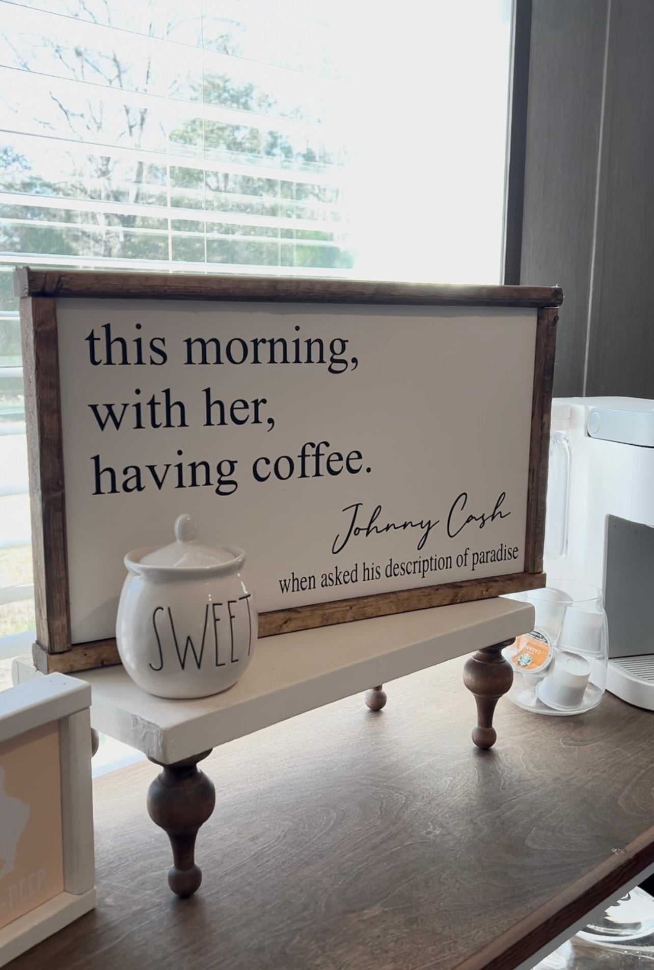 Johnny Cash Description - coffee bar sign