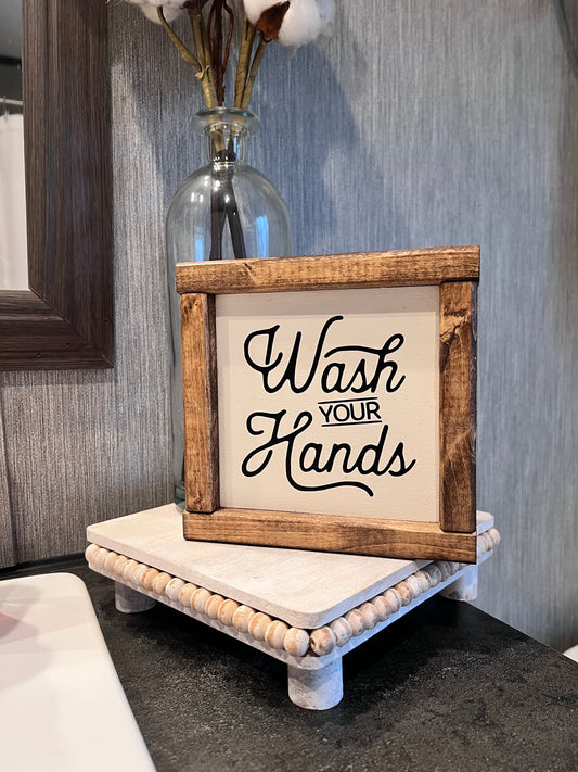 Wash your hands - bathroom sign