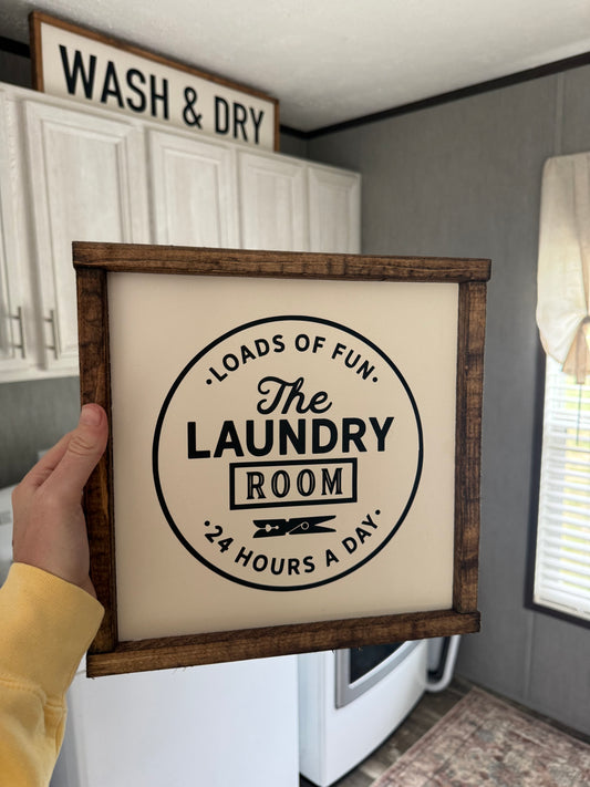 Laundry room - loads of fun wooden sign