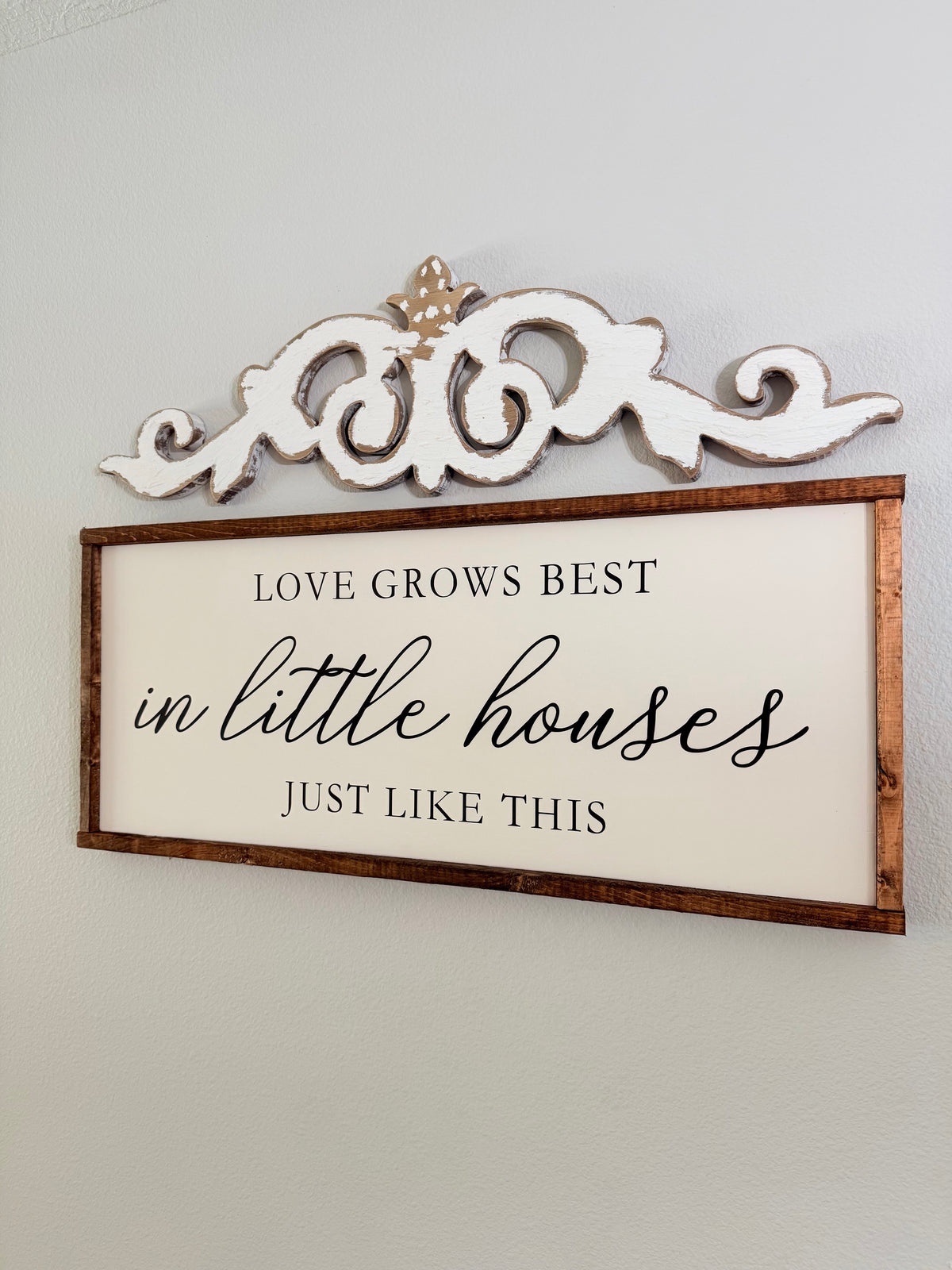 Love grows best in little houses just like this