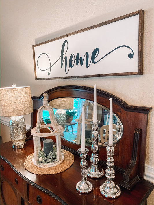 Home sign - home wooden sign - farmhouse home sign
