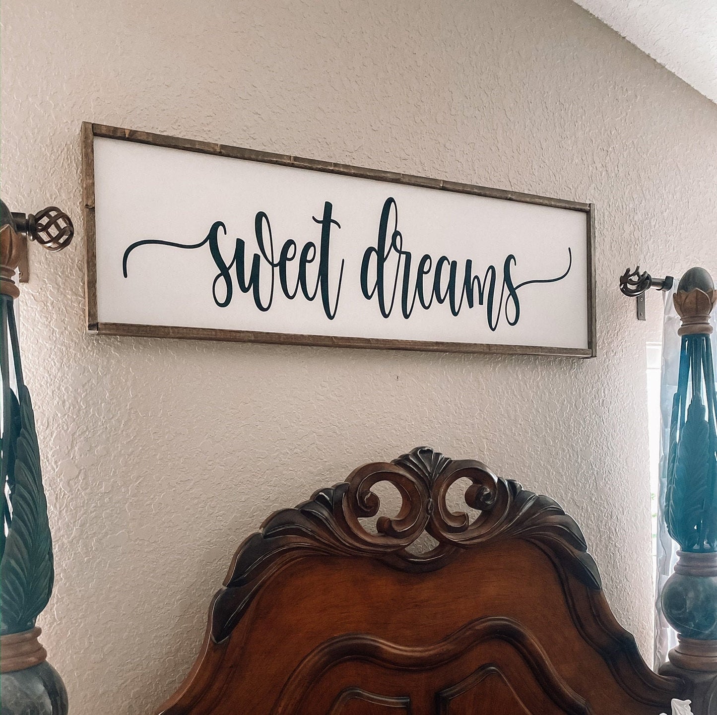 Sweet dreams wooden sign - over the bed sweet dreams sign - over the bed wooden signs