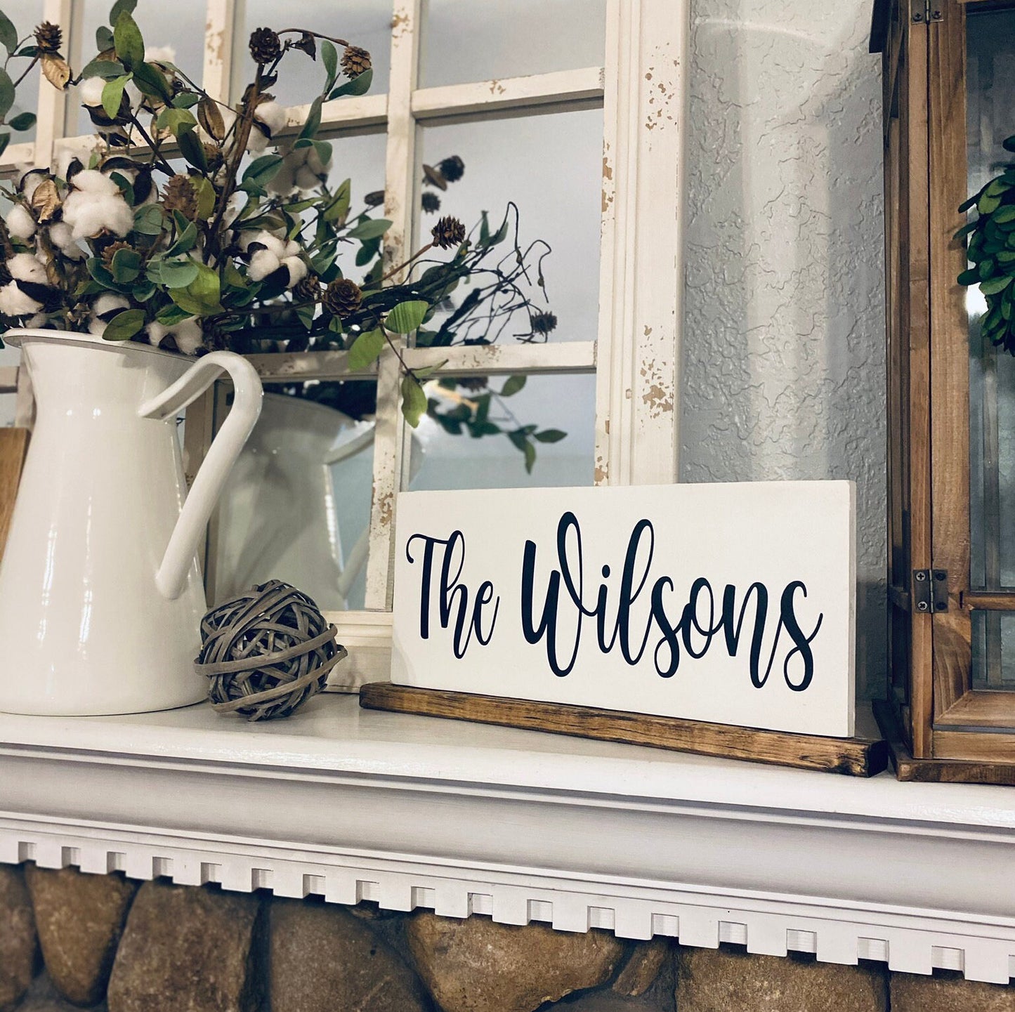 Last name wooden sign - wedding gift - gifts under 25 - house warming gift - Christmas signs