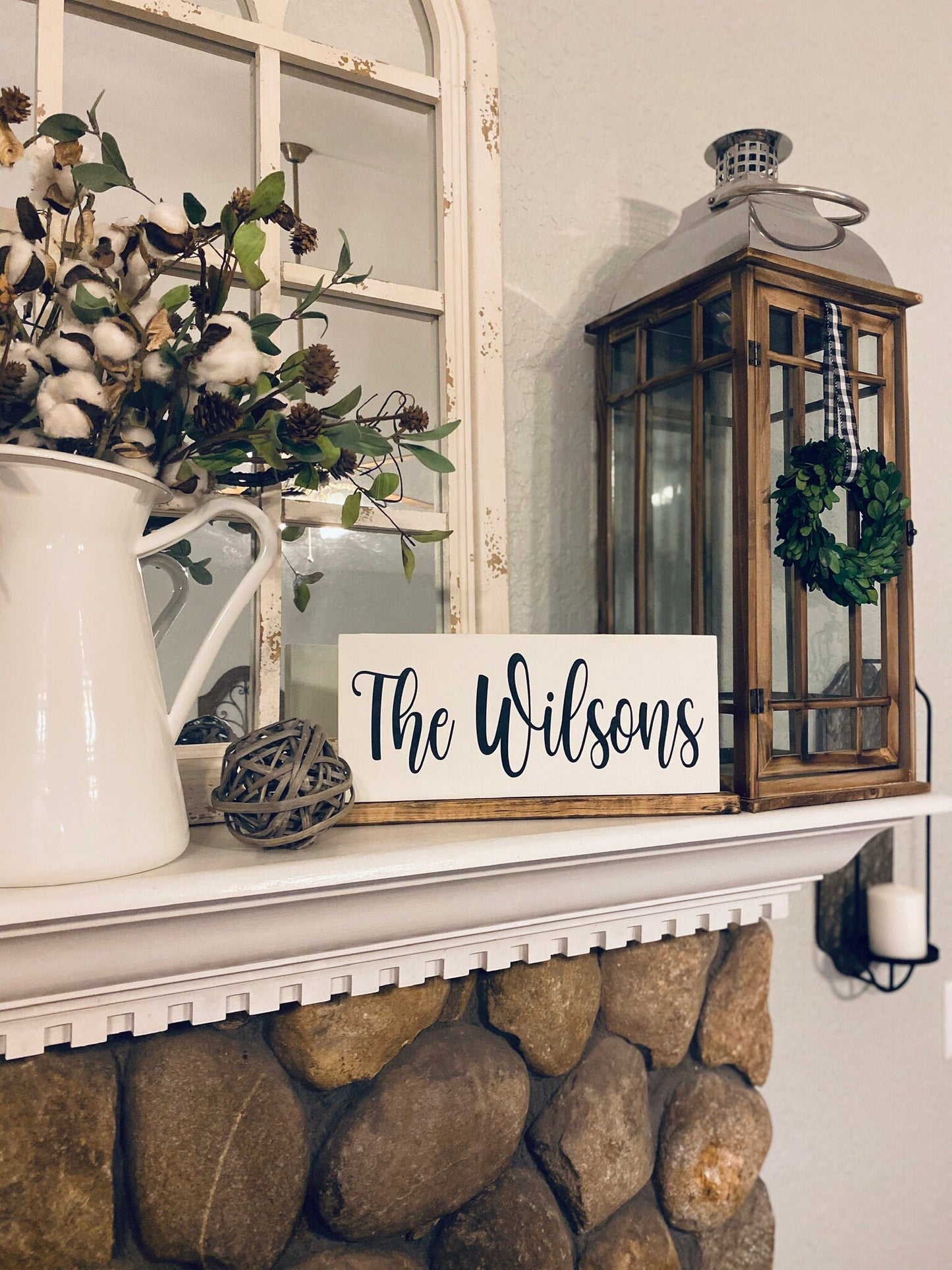 Last name wooden sign - wedding gift - gifts under 25 - house warming gift - Christmas signs